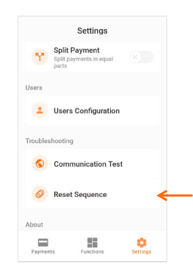 Presione Reset Sequence.